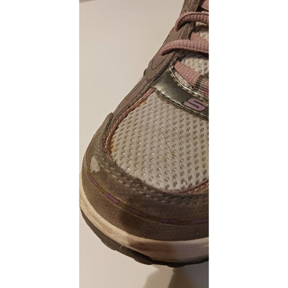 Women’s Skechers Shape Ups‎ Curved Toning Walking Shoes Size 8 Gray & Pink - Picture 10 of 15